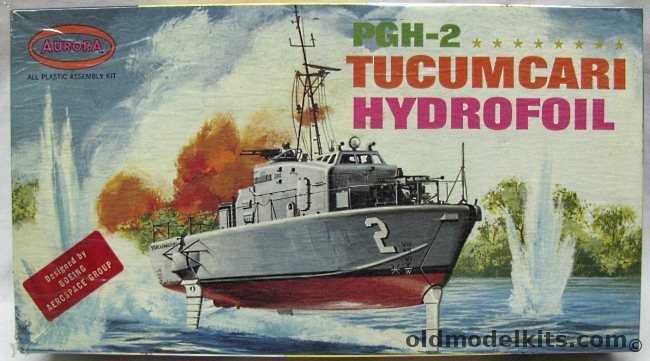 Aurora 1/84 Boeing PGH-2 Tucumcari Hydrofoil, 727-250 plastic model kit